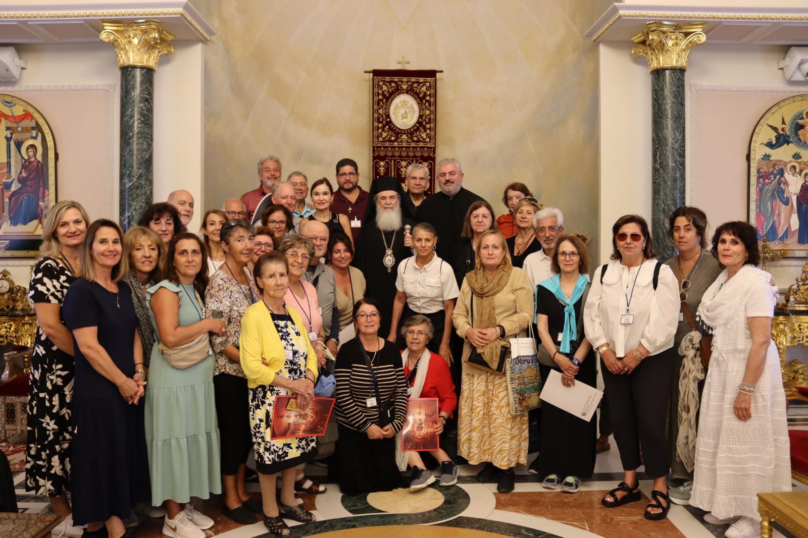 Photo of Group with Patriarch of Jerusalem